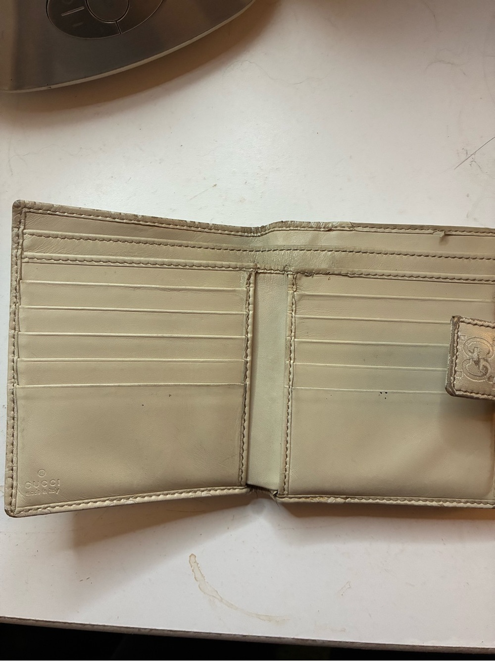 Vintage Gucci GG Monogram Fold Over Wallet - Picture 7 of 15